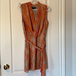 Guess By Marciano Patterned Tie Dress